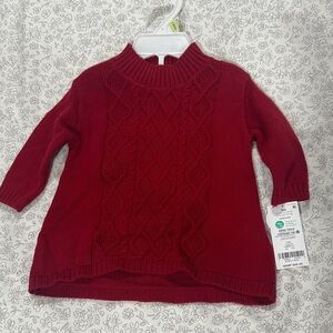 Carter's girls Red Cowl Neck Sweater